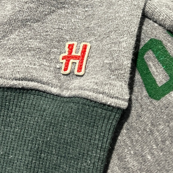 Philadelphia Eagles Womens Homage Retro NFL Football  Hoodie Gray Sweatshirt - Picture 5 of 6